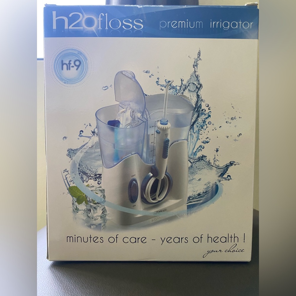 BRAND NEW H2ofloss® Dental Water Flosser w/12 Jet Tips Premium Irrigator (HF-9)